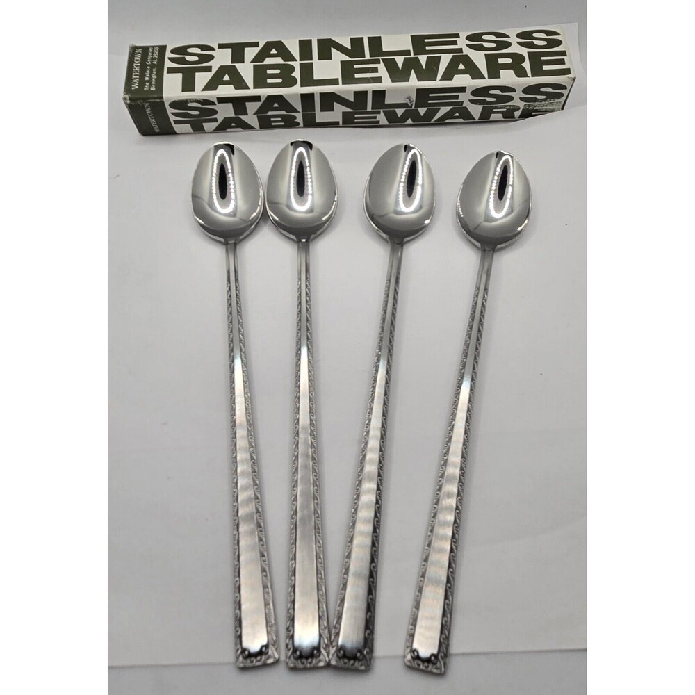 Watertown Stainless Japan Ice Tea Spoons Set of Four BNIB